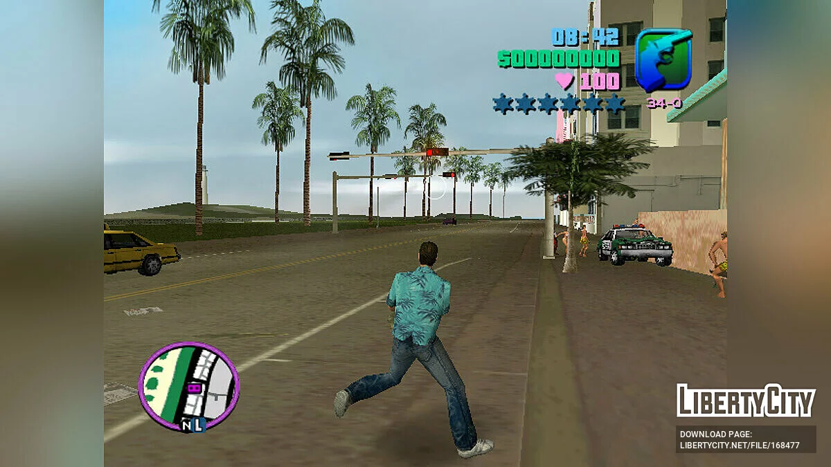 Новогодний мод (обновлённый интерфейс и меню) / GTA Vice City