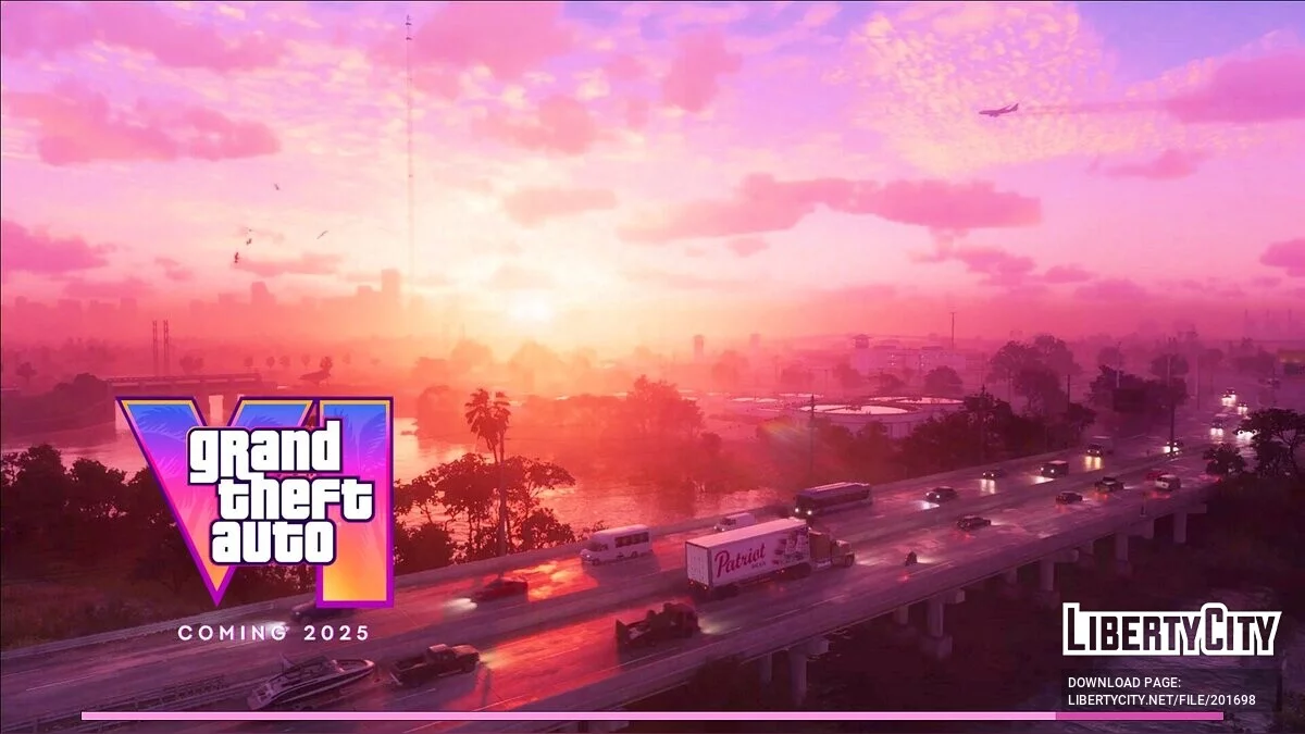 Меню и загрузочный экран в стиле GTA 6 / GTA Vice City