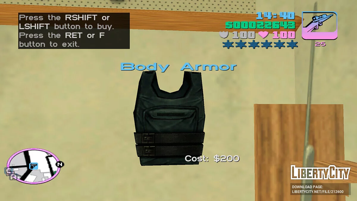 Бронежилет из Counter Strike: CZDS / GTA Vice City