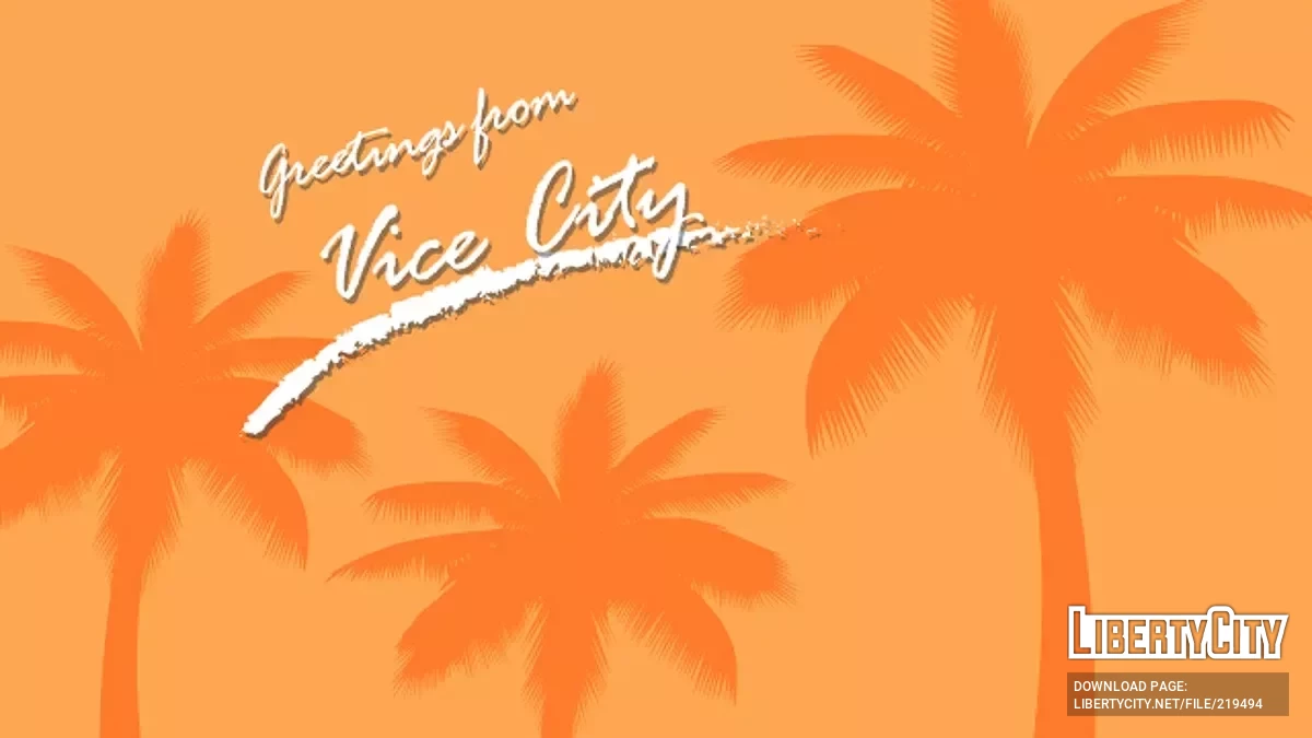 Оригинальные сплэш-экраны в 4К / GTA Vice City