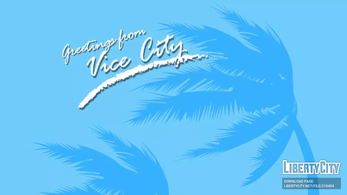 Оригинальные сплэш-экраны в 4К / GTA Vice City