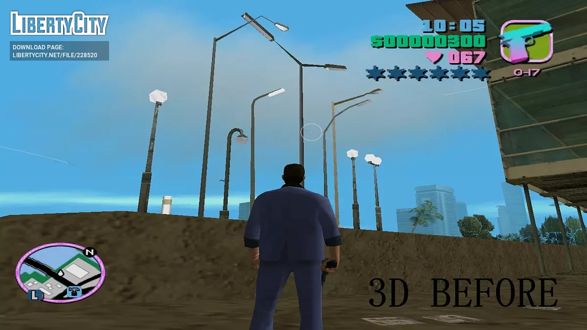 Новые уличные фонари / GTA Vice City