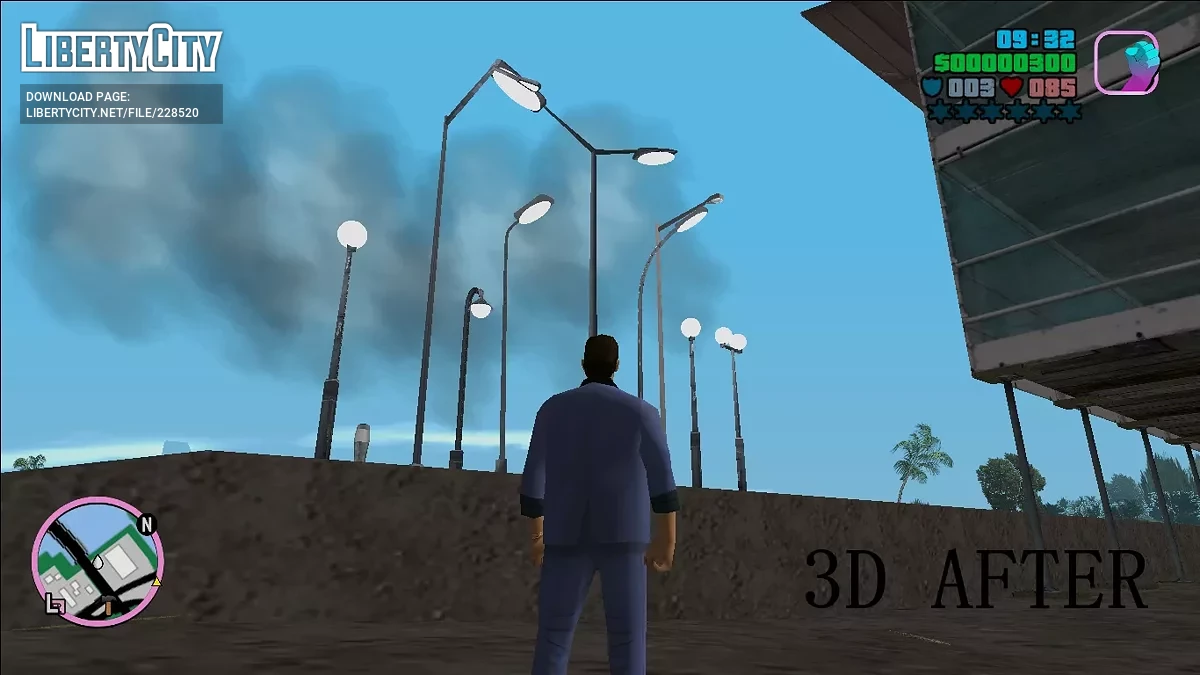 Новые уличные фонари / GTA Vice City