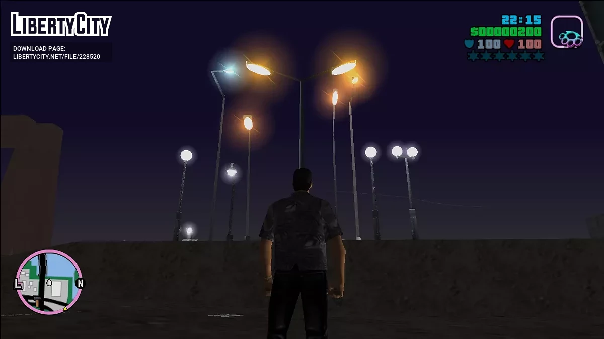 Новые уличные фонари / GTA Vice City
