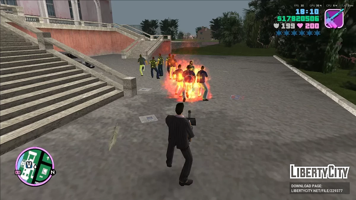 Эффекты из японской PS2-версии / GTA Vice City