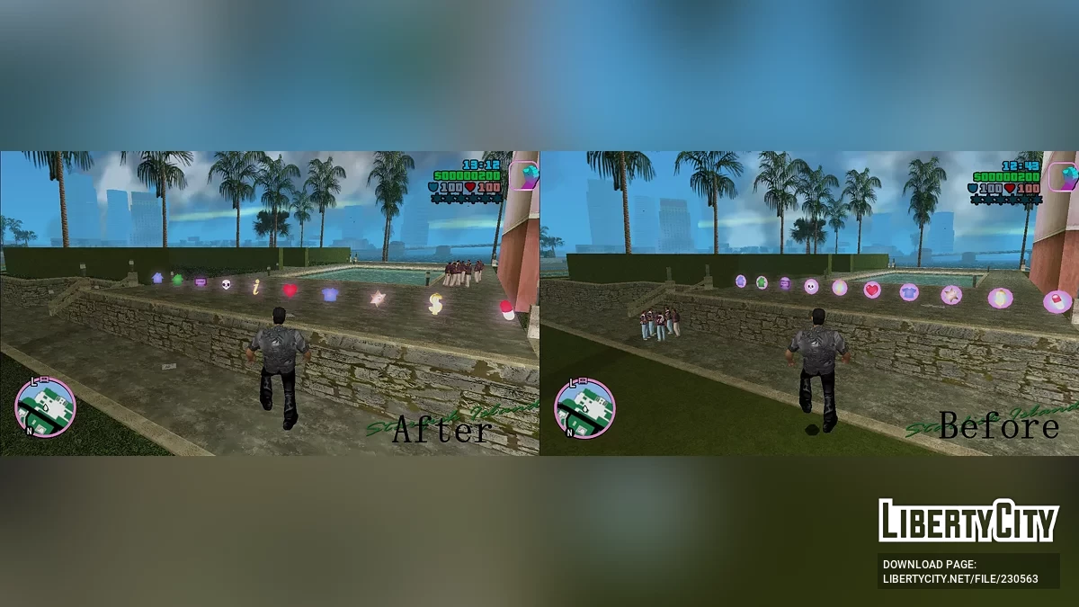 Прозрачные пикапы / GTA Vice City