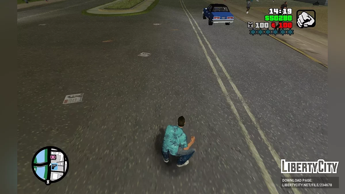 Текстура дороги из Long Night / GTA Vice City