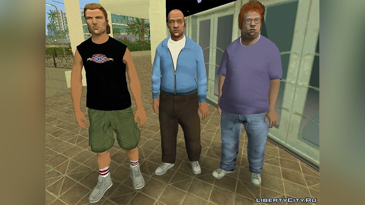 Кэм Джонс, Фил Кэссиди и Хилари Кинг в HD для GTA Vice City - Картинка #1