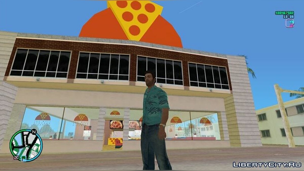 Новые текстуры для пиццерии  для GTA Vice City - Картинка #1