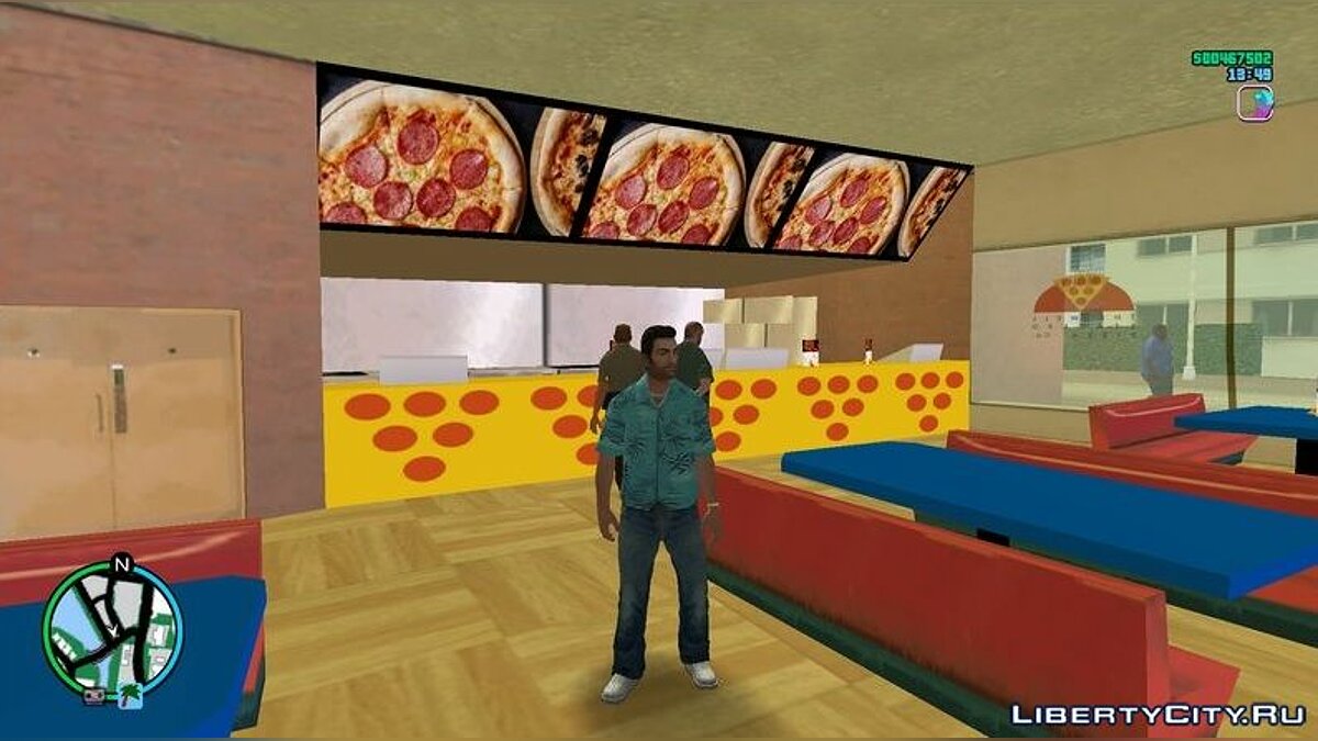 Новые текстуры для пиццерии  для GTA Vice City - Картинка #2