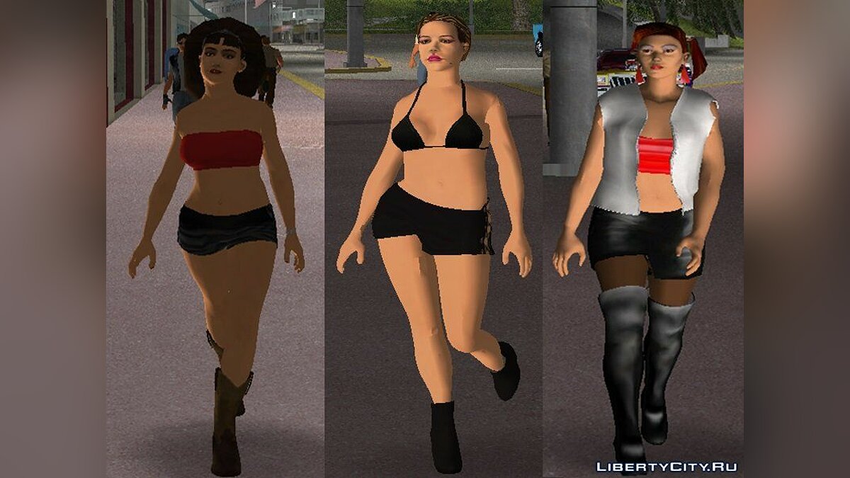 Пак белых женщин в HD для GTA Vice City - Картинка #1