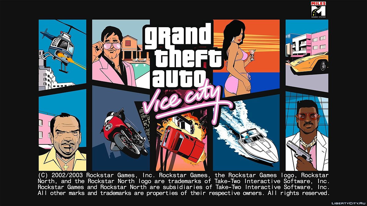 Vice City Hi-res Loadscreen для GTA Vice City - Картинка #1