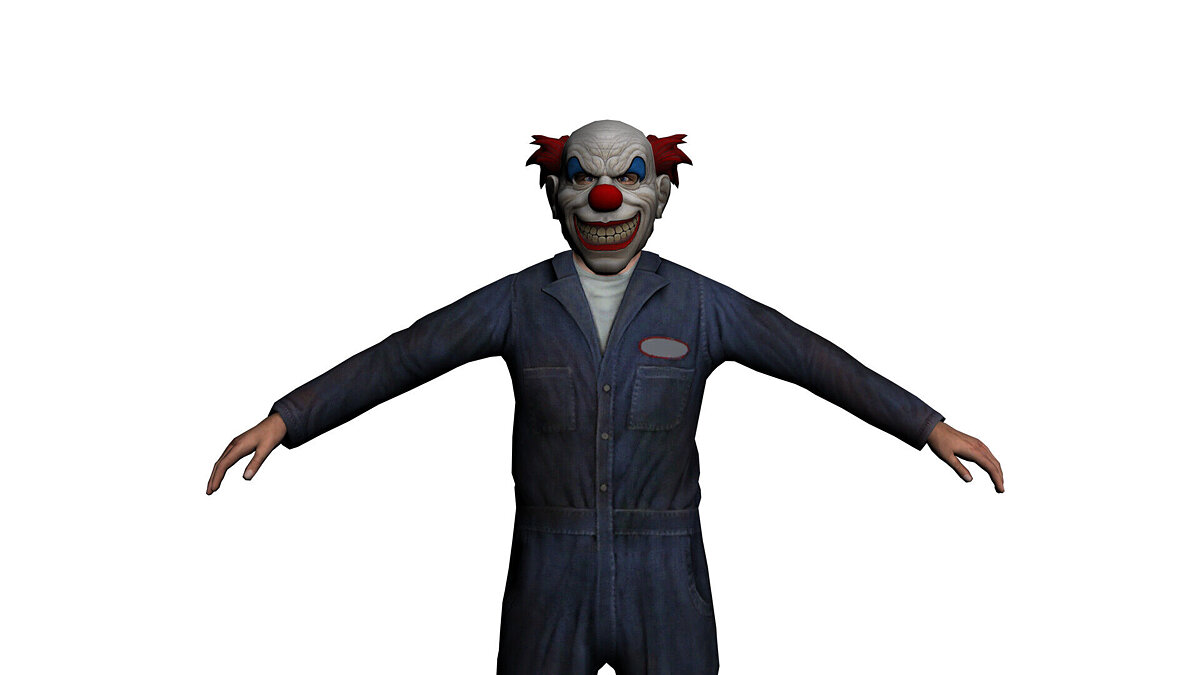 Скачать Killer Clown Mask Model A для Manhunt 2