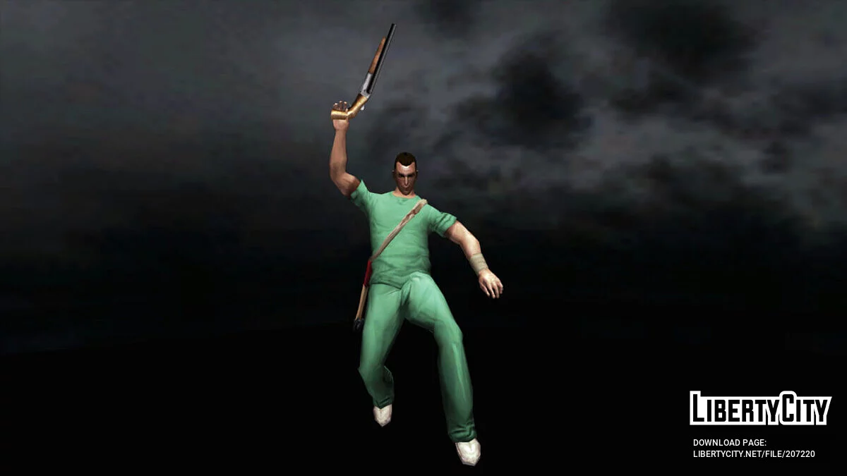Восстановленный Лео Каспер из ранней версии игры / Manhunt 2