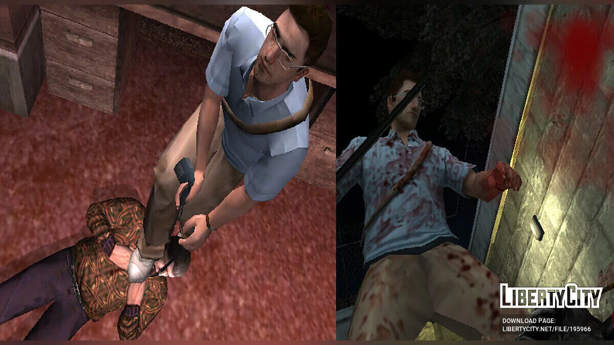 Danny models with flashback head / Manhunt 2