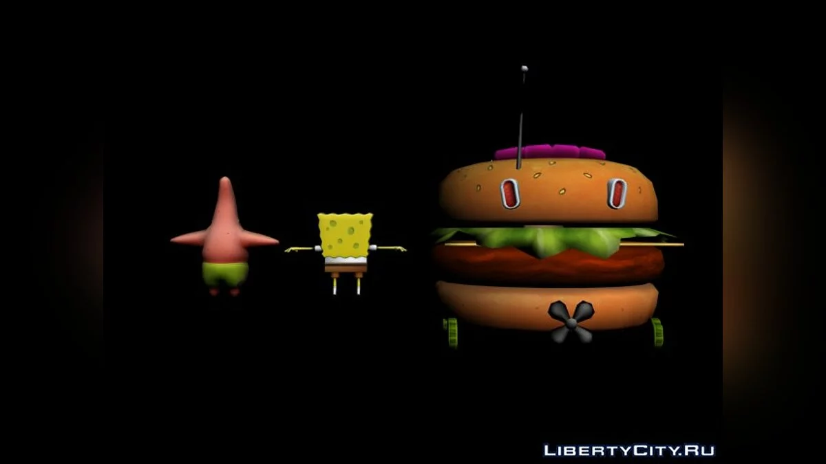 Nick Racers Revolution 3D Characters - Sponge Bob and Patrick / Ресурсы