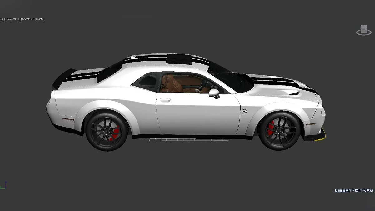 3D Models Dodge Challenger SRT Hellcat Widebody 2018 / Файлы для модмейкеров