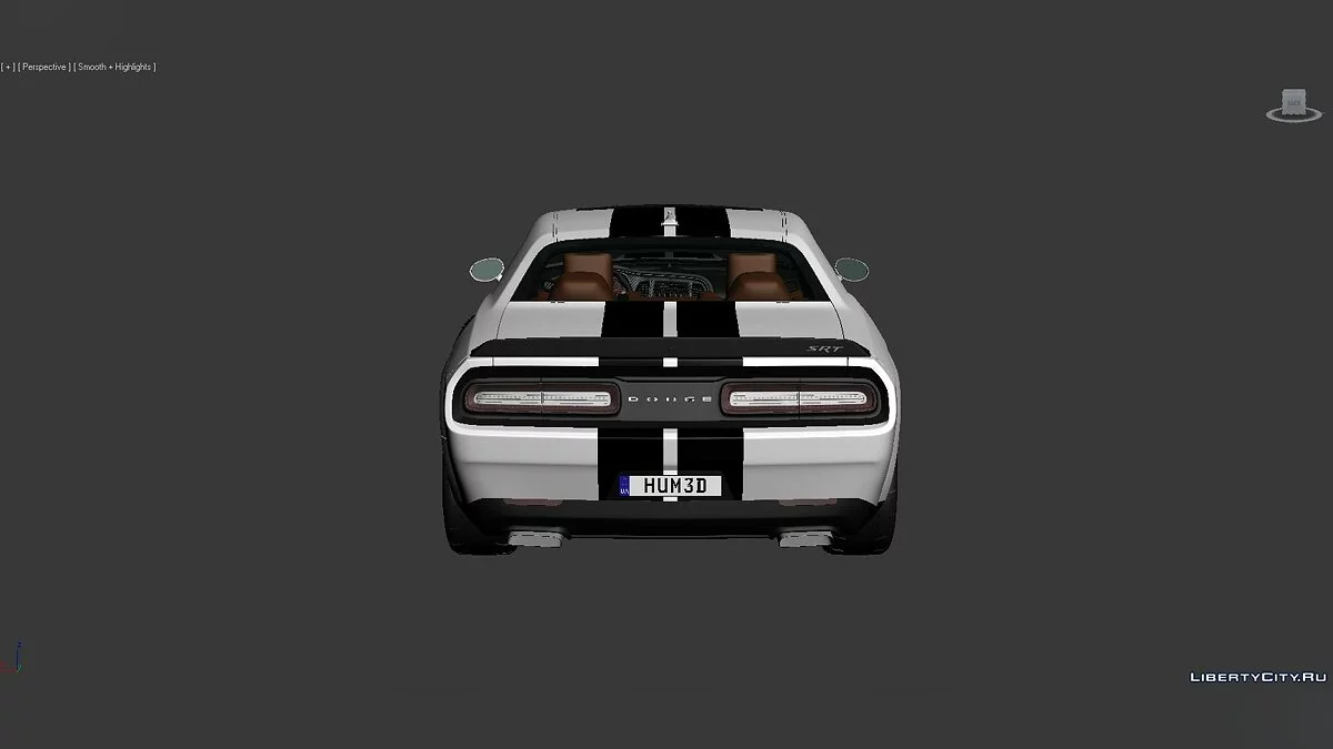 3D Models Dodge Challenger SRT Hellcat Widebody 2018 / Файлы для модмейкеров