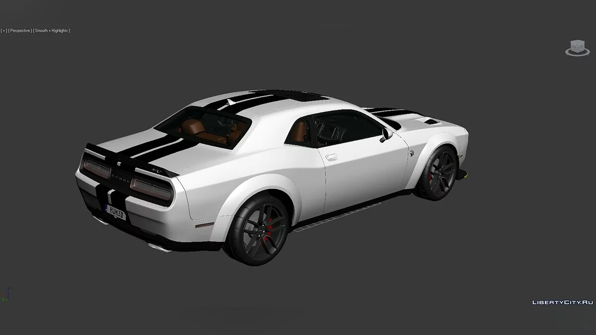 3D Models Dodge Challenger SRT Hellcat Widebody 2018 / Файлы для модмейкеров