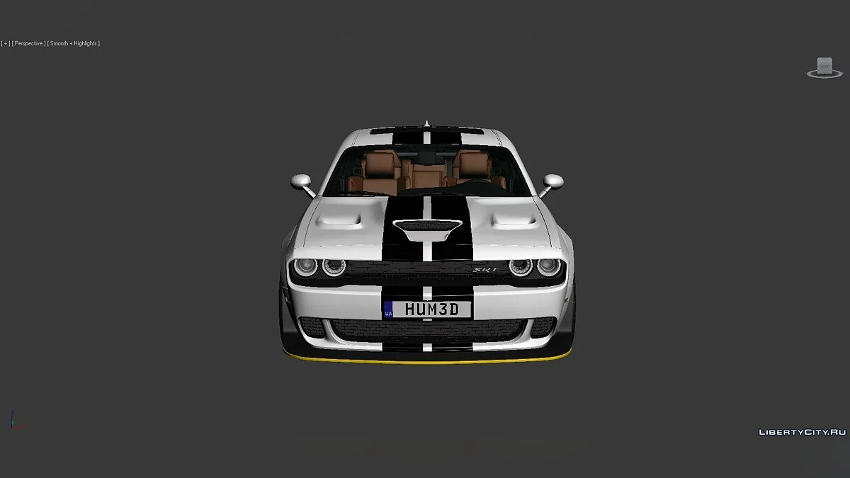 3D Models Dodge Challenger SRT Hellcat Widebody 2018 / Файлы для модмейкеров