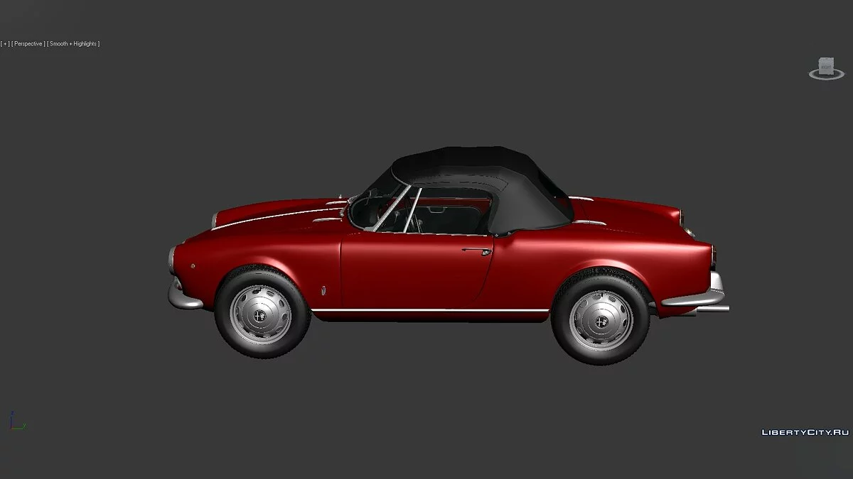 3D Models Alfa Romeo Giulietta Spider 1955 / Файлы для модмейкеров