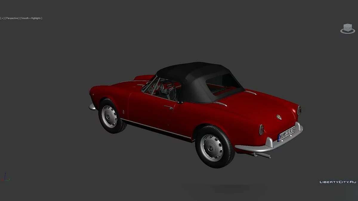 3D Models Alfa Romeo Giulietta Spider 1955 / Файлы для модмейкеров