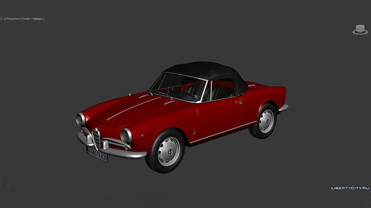 3D Models Alfa Romeo Giulietta Spider 1955 / Файлы для модмейкеров