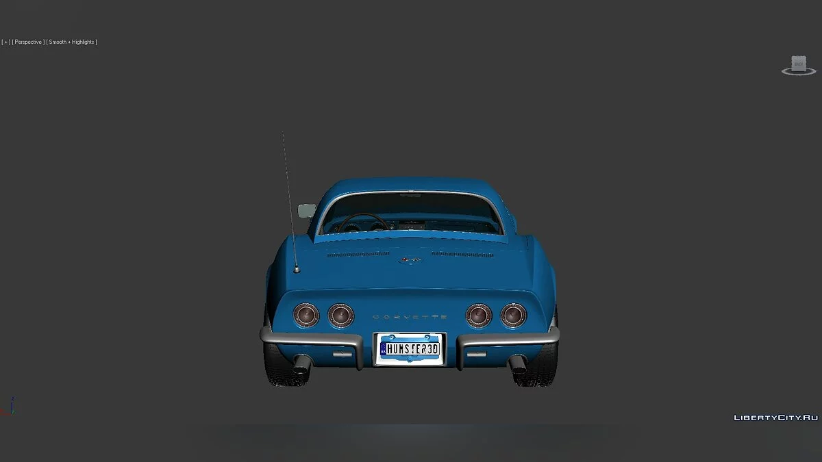 3D Models Chevrolet Corvette (C3) Convertible 1968 / Файлы для модмейкеров