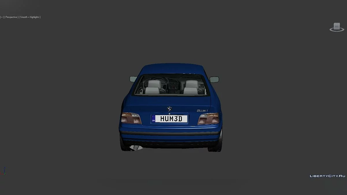 3D Models BMW 3 Series (E36) 1993 / Файлы для модмейкеров