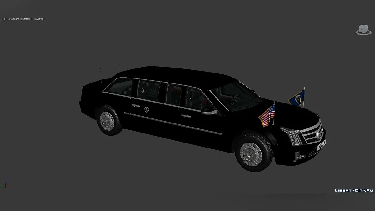 3D Models Cadillac US Presidential State 2017 / Файлы для модмейкеров