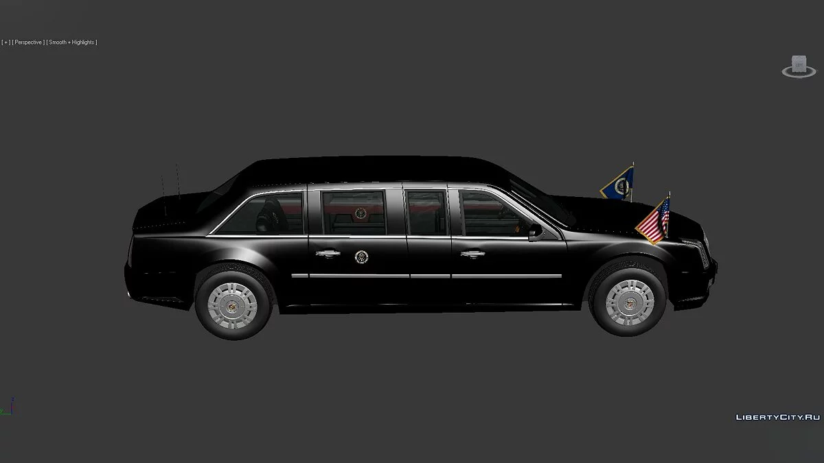 3D Models Cadillac US Presidential State 2017 / Файлы для модмейкеров