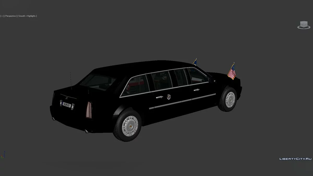 3D Models Cadillac US Presidential State 2017 / Файлы для модмейкеров