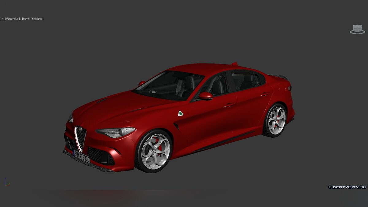 3D Models Alfa Romeo Giulia Quadrifoglio 2016 для модмейкеров - Картинка #1