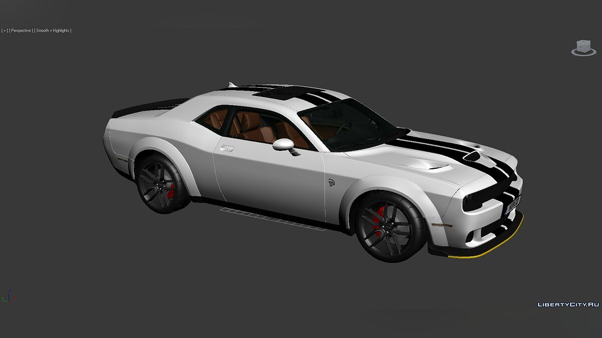 3D Models Dodge Challenger SRT Hellcat Widebody 2018 для модмейкеров - Картинка #8