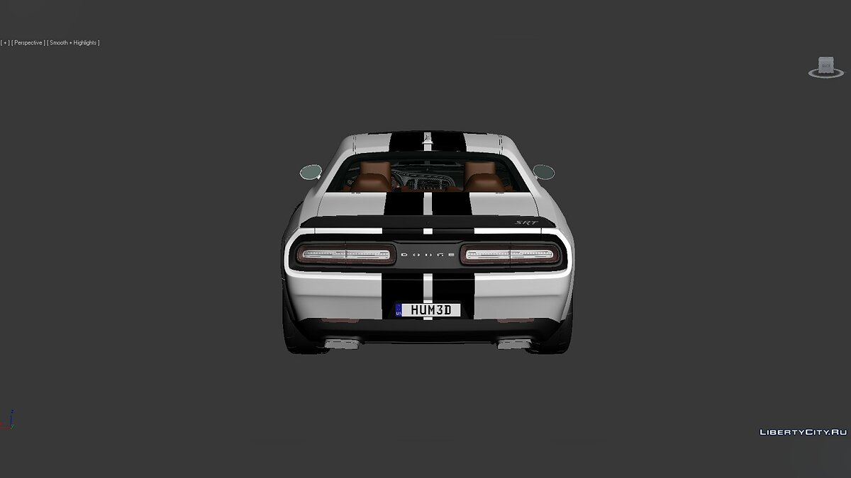 3D Models Dodge Challenger SRT Hellcat Widebody 2018 для модмейкеров - Картинка #9