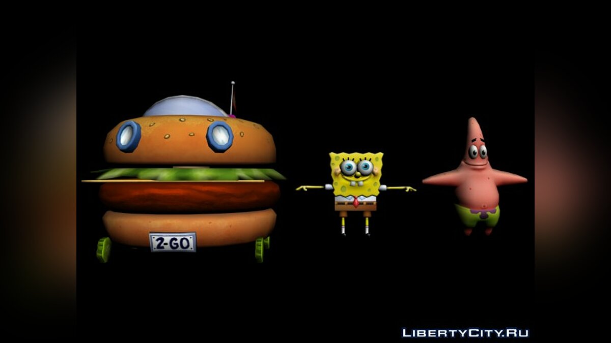 Nick Racers Revolution 3D Characters - Sponge Bob and Patrick для модмейкеров - Картинка #1