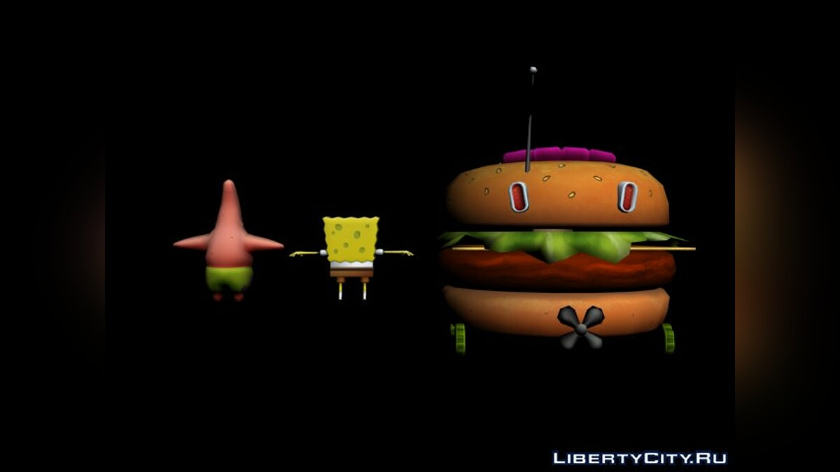 Nick Racers Revolution 3D Characters - Sponge Bob and Patrick для модмейкеров - Картинка #2
