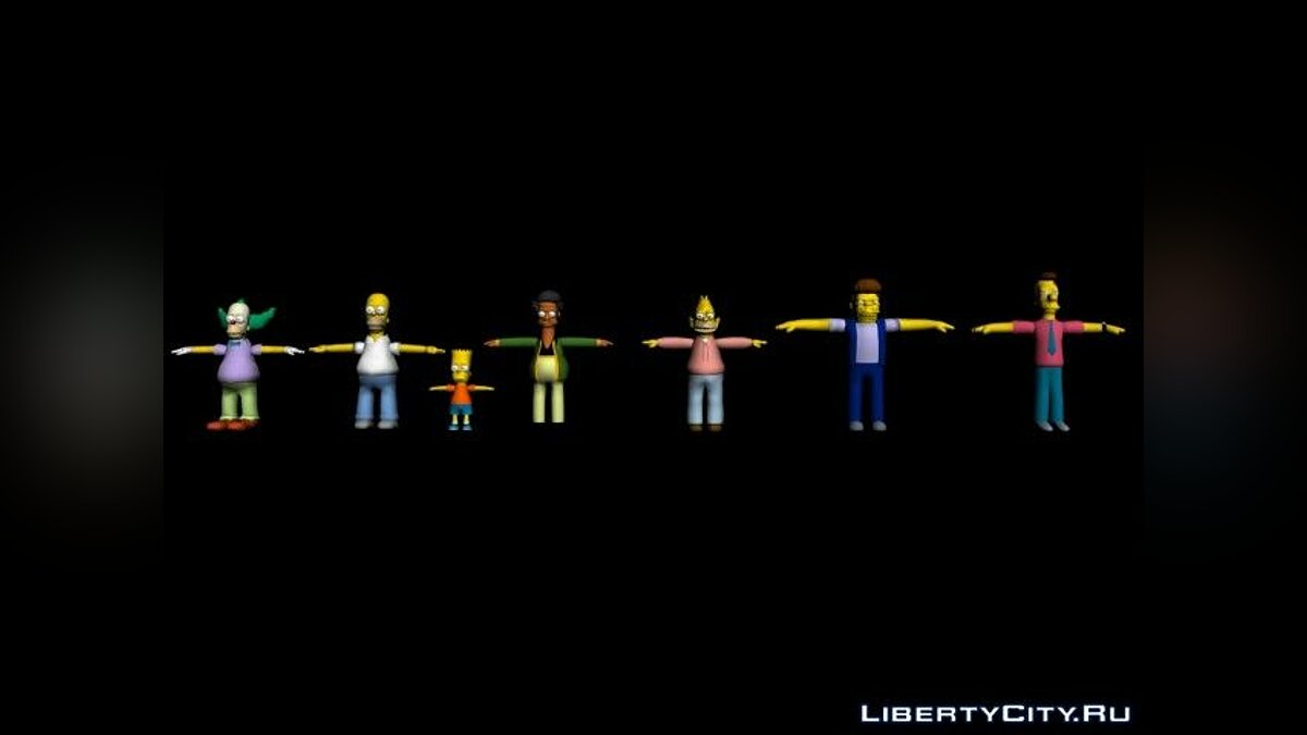 The Simpsons: Road Rage Characters для модмейкеров - Картинка #1