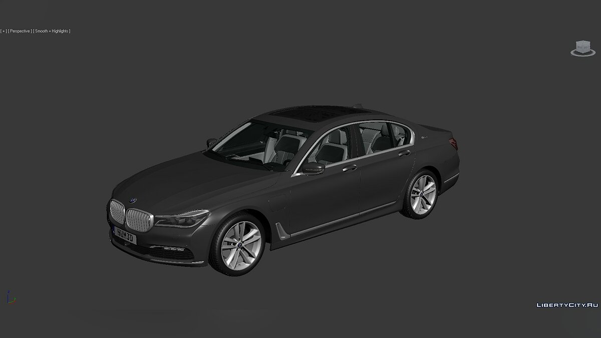 3D Models BMW 7 Series (G12) 2015 для модмейкеров - Картинка #1