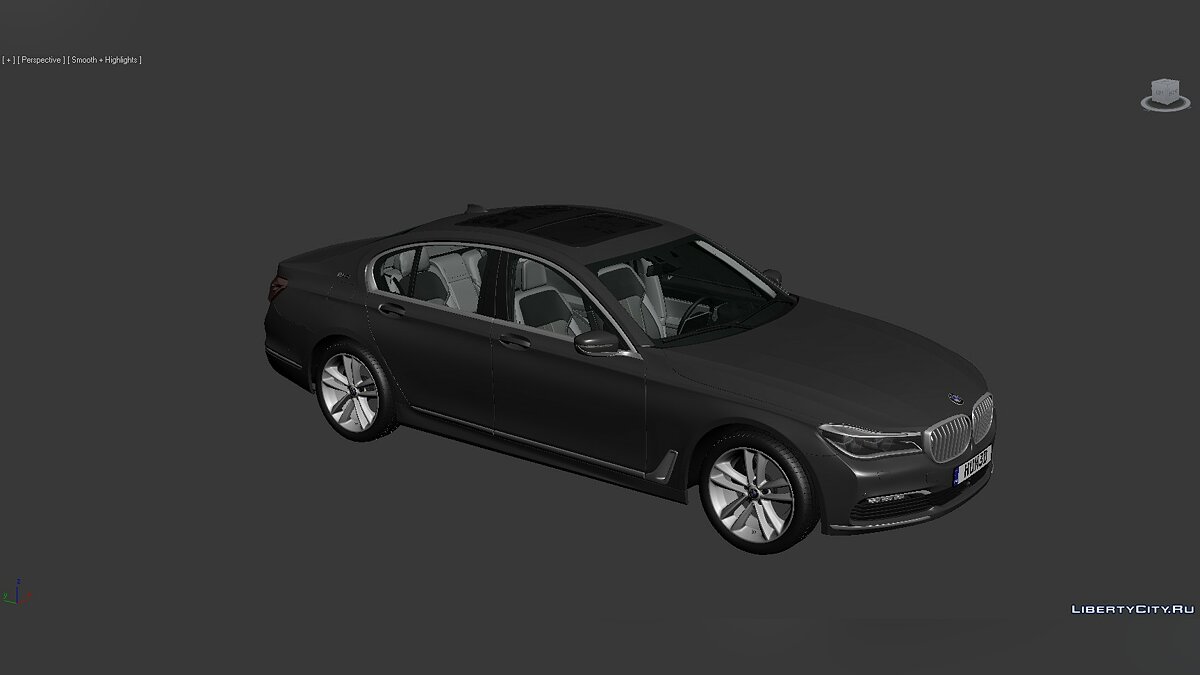 3D Models BMW 7 Series (G12) 2015 для модмейкеров - Картинка #2