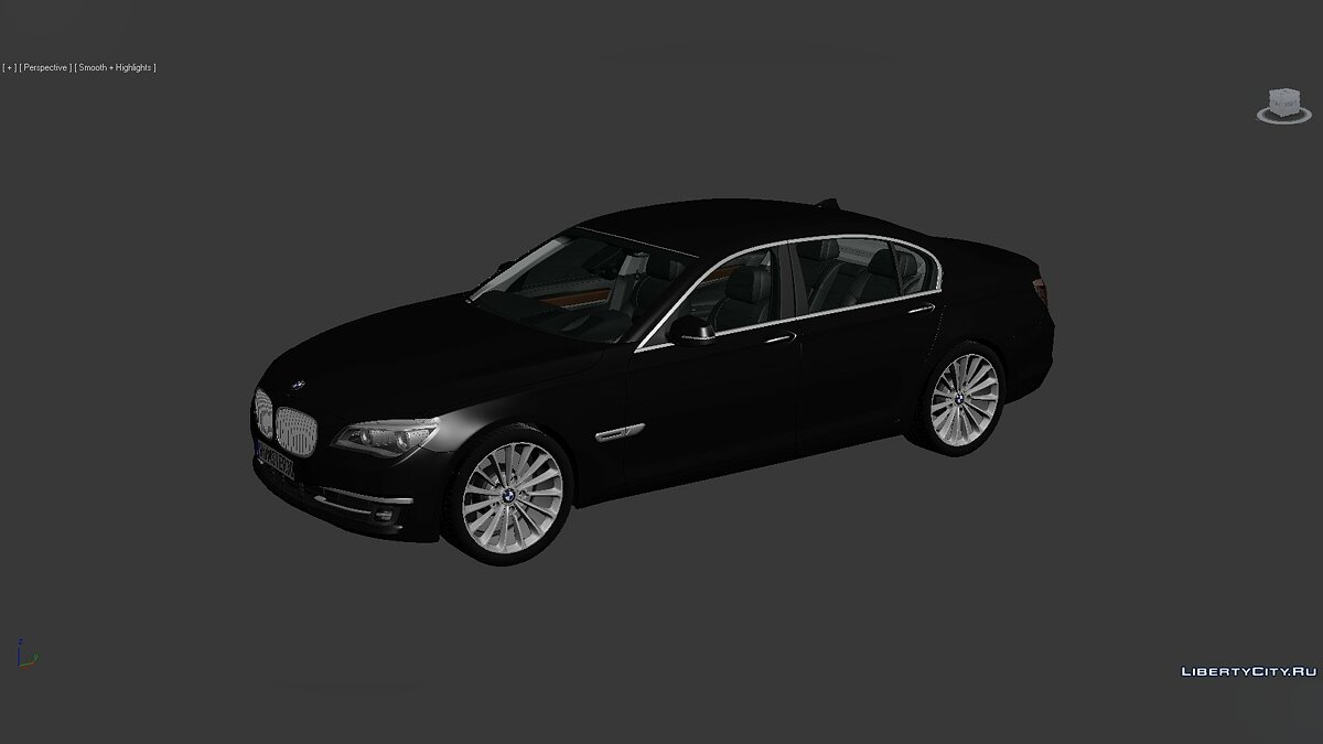 3D Models BMW 7 Series (F02) 2013 для модмейкеров - Картинка #1