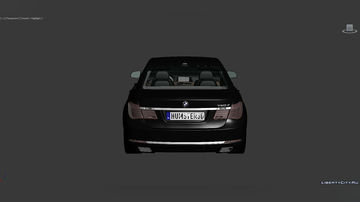 3D Models BMW 7 Series (F02) 2013 для модмейкеров - Картинка #4