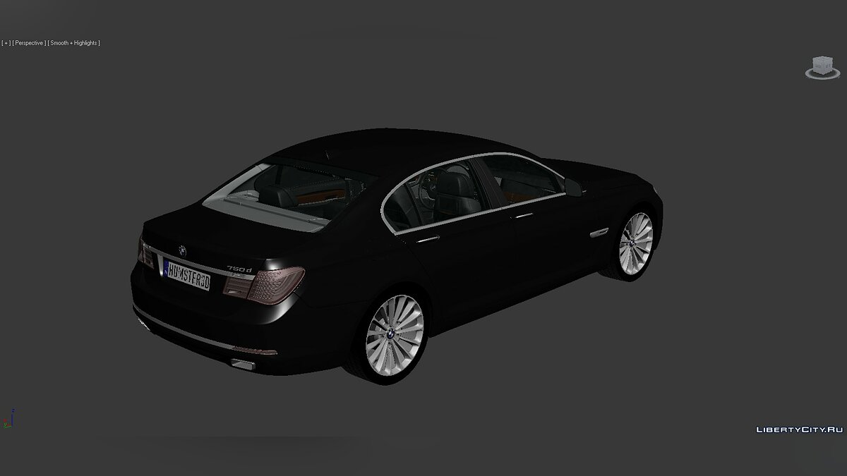 3D Models BMW 7 Series (F02) 2013 для модмейкеров - Картинка #5