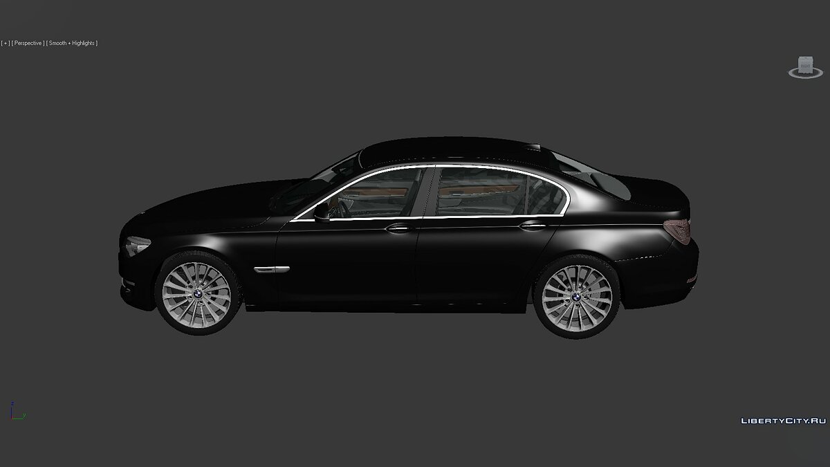 3D Models BMW 7 Series (F02) 2013 для модмейкеров - Картинка #6