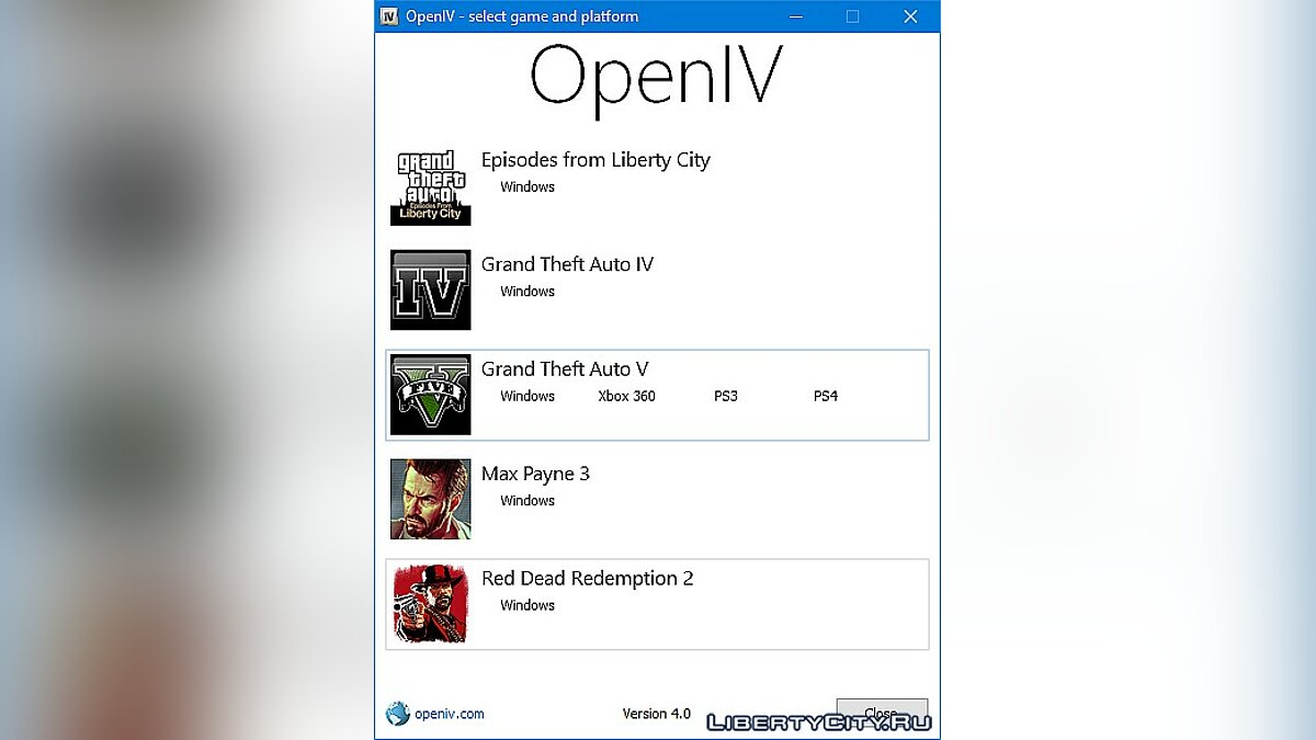 OpenIV 4.0 для GTA - Картинка #1