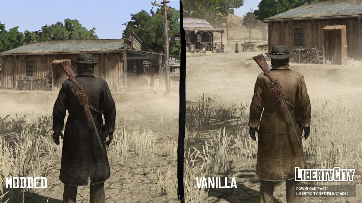 Черное пыльное пальто Джона / Red Dead Redemption