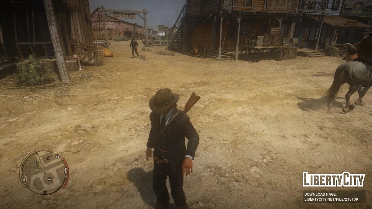 Элегантный костюм в полоску для Джона / Red Dead Redemption
