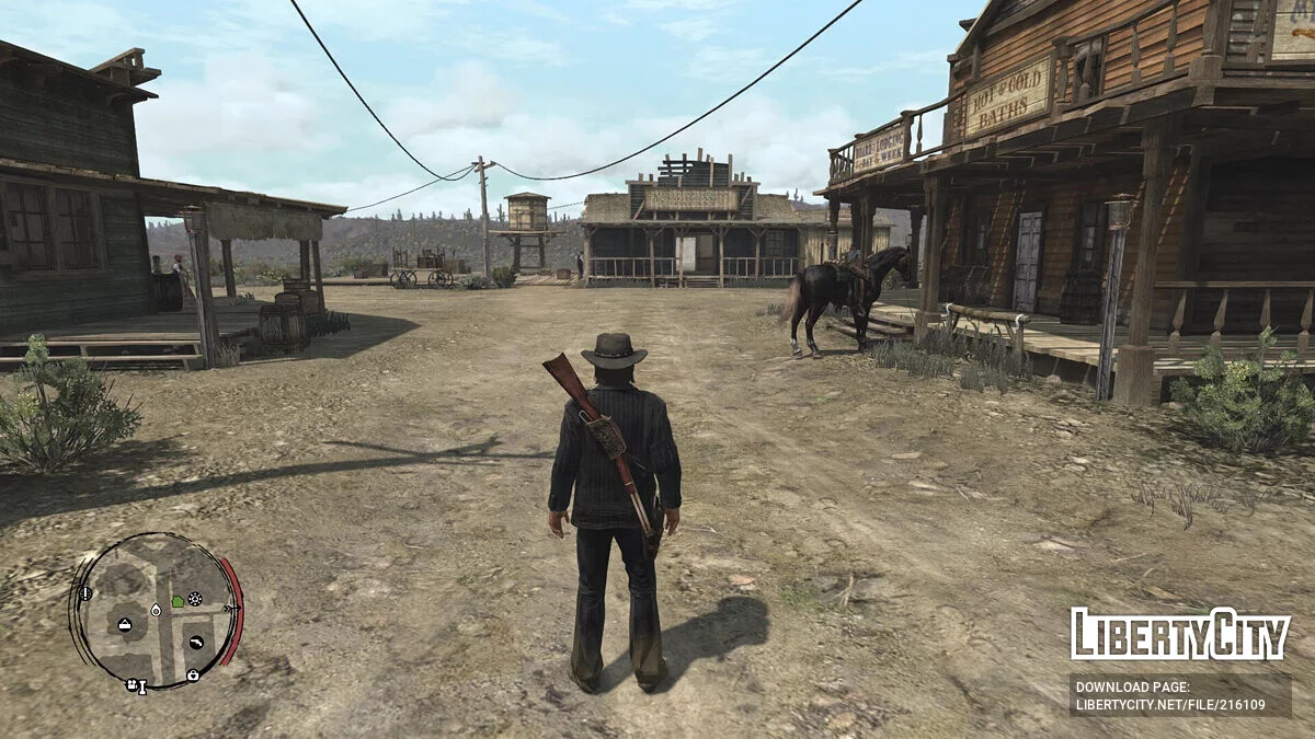 Элегантный костюм в полоску для Джона / Red Dead Redemption