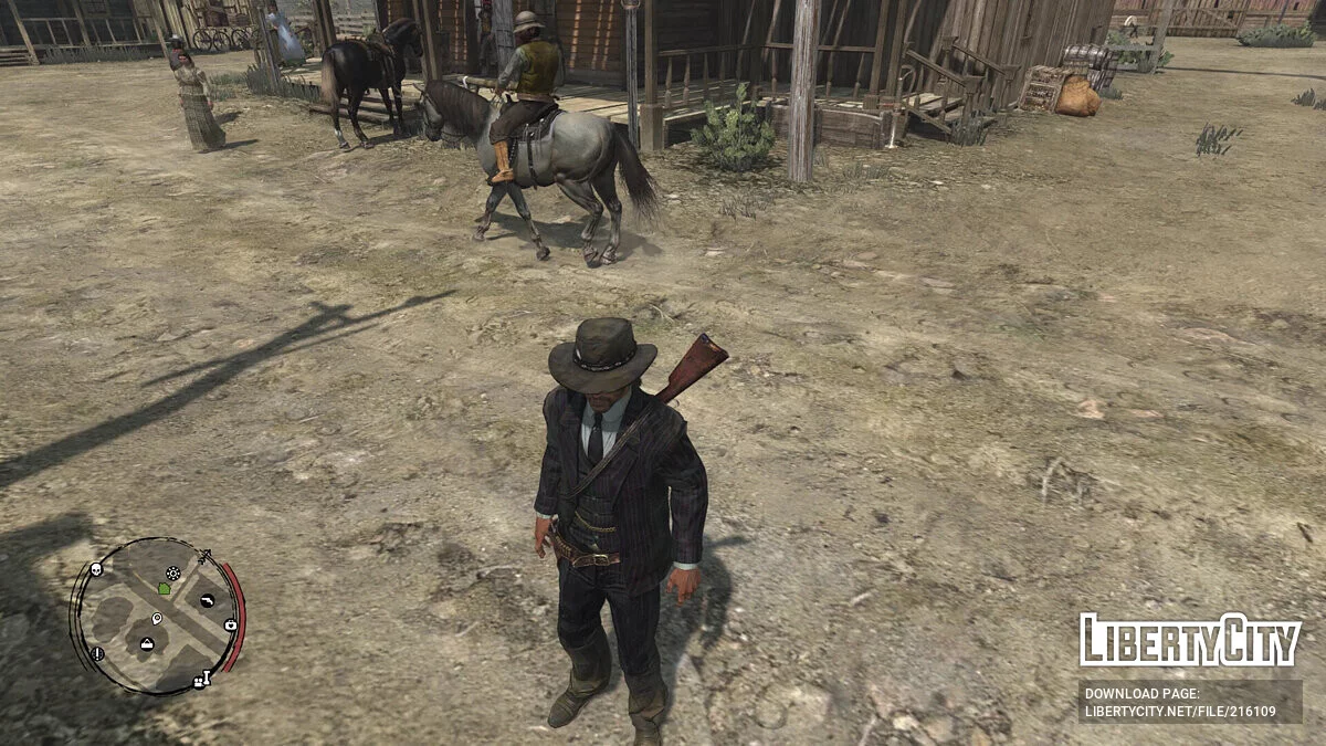 Элегантный костюм в полоску для Джона / Red Dead Redemption