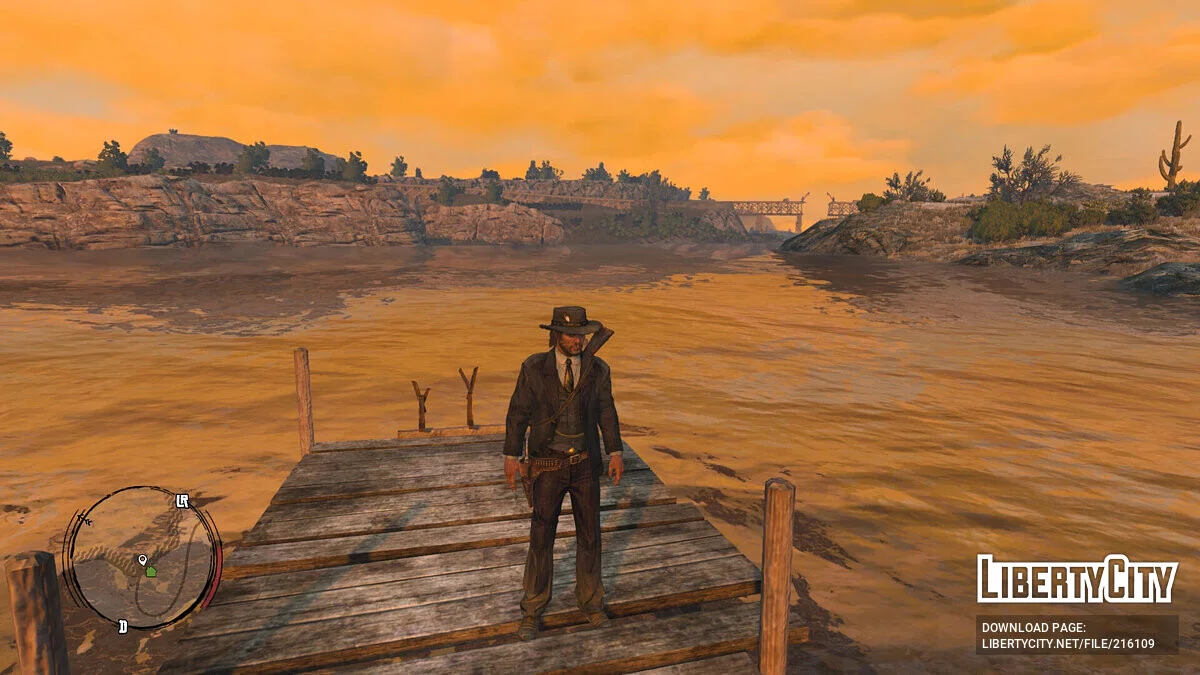 Элегантный костюм в полоску для Джона / Red Dead Redemption